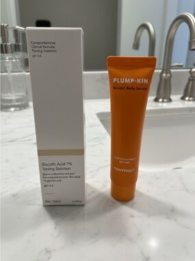 Glycolic Acid 7% Toning Solution + TONYMOLY Plump-Kin Retinol Body Serum Bundle